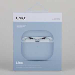 UNIQ dėklas Lino AirPods 3 genSilicone mėlynos spalvos - Image 4