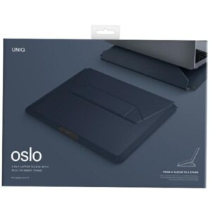 UNIQ dėklas Oslo nešiojamo kompiuterio dėklas 14" mėlynos spalvos - Image 7