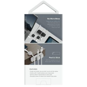 UNIQ Pod Mag magnetinė kabelių tvarkyklė + bazė rožinės spalvos - Image 5