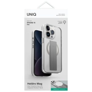 UNIQ dėklas Heldro Mag Apple iPhone 15 Pro 6.1"Magclick Charging skaidrus - Image 2