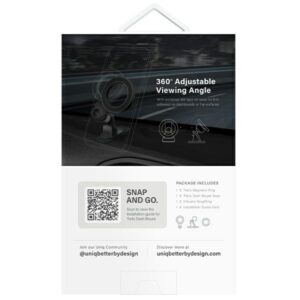 UNIQ automobilinis magnetinis telefono laikiklis TrelixCar Dash Mount juodos spalvos - Image 8