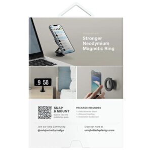 UNIQ universalus magnetinis telefono laikiklis Velo juodos spalvos - Image 10