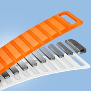 UNIQ apyrankė Revix Evo Apple Watch Series1/2/3/4/5/6/7/8/9/SE/SE2/Ultra/Ultra2 42/44/45/49mm Reversible Magnetic žalios ir geltonos spalvos - Image 5