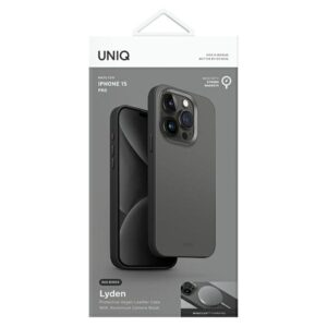 UNIQ dėklas Lyden DS Apple iPhone 15 Pro 6.1"Magclick Charging pilkos ir juodos spalvos - Image 7