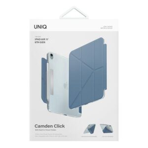 UNIQ dėklas Camden Click Apple iPad Air 11" (2024/2025) / Apple iPad Air 10.9" (2022/2020) mėlynos spalvos - Image 10