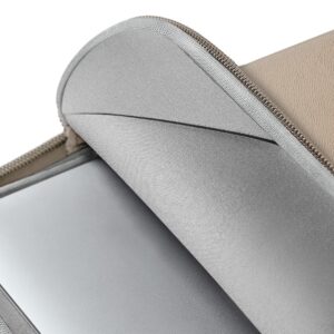 UNIQ krepšys Cyprus nešiojamo kompiuterio dėklas 14" rudos spalvos water-resistant neoprene - Image 4