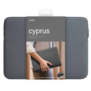 UNIQ krepšys Cyprus nešiojamo kompiuterio dėklas 16" onyx water-resistant neoprene - Image 6