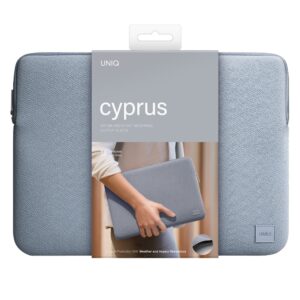 UNIQ krepšys Cyprus nešiojamo kompiuterio dėklas 14" mėlynos spalvos water-resistant neoprene - Image 6