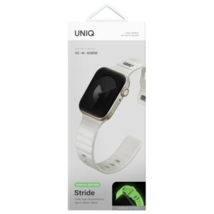 UNIQ apyrankė Stride SE Apple Watch 42/41/40mm FKM Rubber Strap lume - Image 7