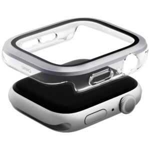 Dėklas UNIQ Voute skirtas Apple Watch Series 10 42mm apsauginis stiklas sidabro spalvos - Image 2