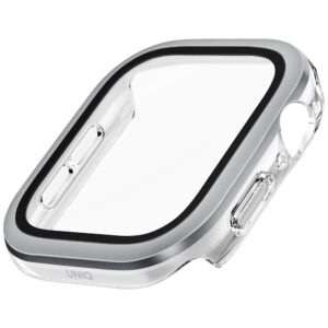 Dėklas UNIQ Voute skirtas Apple Watch Series 10 42mm apsauginis stiklas sidabro spalvos - Image 4