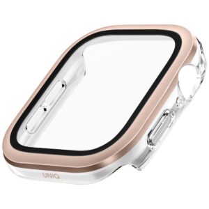 Dėklas UNIQ Voute skirtas Apple Watch Series 10 46mm apsauginis stiklas rožinio aukso spalvos - Image 4