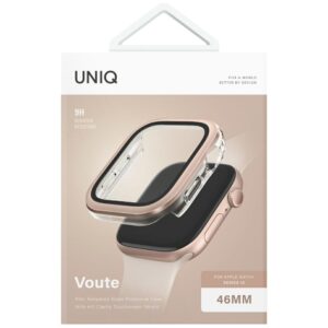 Dėklas UNIQ Voute skirtas Apple Watch Series 10 46mm apsauginis stiklas rožinio aukso spalvos - Image 5