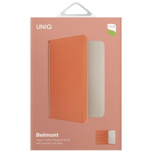 Dėklas pasui UNIQ Belmont RFID blokavimas terracotta dramblio kaulo spalvos - Image 6