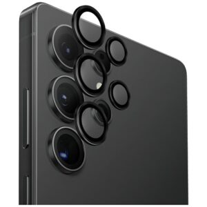 Telefono kameros apsauga UNIQ Optix Aluminium Camera Lens skirtas Samsung Galaxy S25 Ultra juodos spalvos