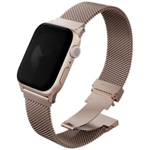 Apyrankė UNIQ Dante Pro skirtas Apple Watch 49/46/45/44mm Stainless Steel rožinės spalvos
