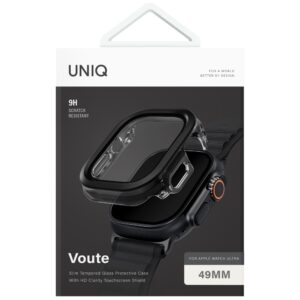Dėklas UNIQ Voute skirtas Apple Watch Ultra 49mm apsauginis stiklas juodos spalvos - Image 5