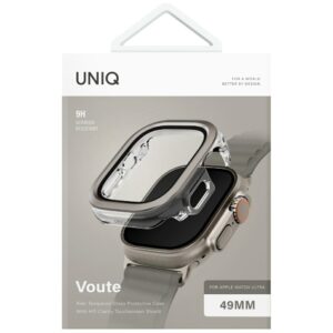 Dėklas UNIQ Voute skirtas Apple Watch Ultra 49mm apsauginis stiklas sidabro spalvos - Image 5