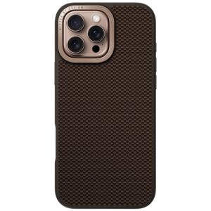 Dėklas UNIQ Keva Max skirtas Apple iPhone 16 Pro Max Magclick Charging Camera Stand rudos spalvos - Image 3