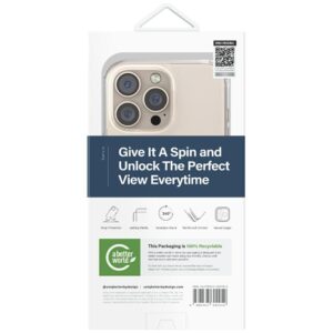 Dėklas UNIQ Swivix skirtas Apple iPhone 16 Pro Max 360 Rotating Kickstand geltonos spalvos - Image 5