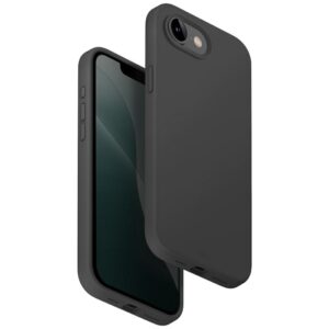 Dėklas UNIQ Lino skirtas Apple iPhone 16e (2025) Magclick Charging pilkos spalvos