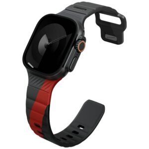 Apyrankė UNIQ Stride De Rubber skirtas Apple Watch 49/46/45/44mm charcoal