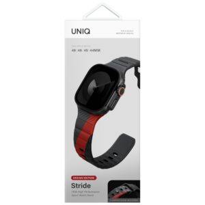 Apyrankė UNIQ Stride De Rubber skirtas Apple Watch 49/46/45/44mm charcoal - Image 4