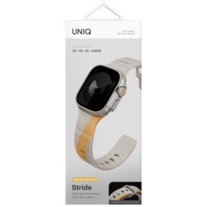 Apyrankė UNIQ Stride De Rubber skirtas Apple Watch 49/46/45/44mm gelsva - Image 4