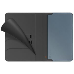 Dėklas pasui UNIQ Belmont su Apple Find My RFID blokavimas pilkai mėlynos spalvos - Image 3