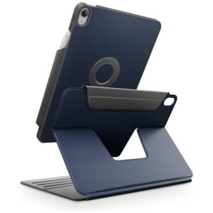 Dėklas UNIQ Rovus Snapmount Magnetic 360 Rotating Detachable skirtas Apple iPad 11" A16 (2025) / Apple iPad 10.9" 10 gen. (2022) mėlynos spalvos