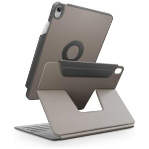 Dėklas UNIQ Rovus Snapmount Magnetic 360 Rotating Detachable skirtas Apple iPad 11" A16 (2025) / Apple iPad 10.9" 10 gen. (2022) pilkos spalvos