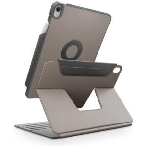 Dėklas UNIQ Rovus Snapmount Magnetic 360 Rotating Detachable skirtas Apple iPad Air 11" (M2/M3) / Apple iPad Air 10.9" (2022/2020) pilkos spalvos