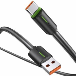 USAMS Kabelis USB-C 3A YU Series 1mUSB-C/USB-C juodos spalvos/juodos spalvos SJ732USB01 (US-SJ732 )
