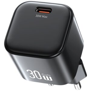 Laidinis įkroviklis USAMS JO Series CC262 30W USB-C + 1m USB-C/Lightning kabelis baltos spalvos - Image 3