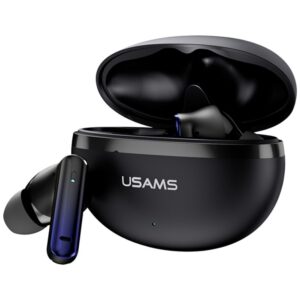 Ausinės Bluetooth USAMS Echo E02 TWS ANC+ENC belaidės juodos spalvos - Image 3