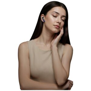 Ausinės Bluetooth USAMS Echo E02 TWS ANC+ENC belaidės juodos spalvos - Image 5