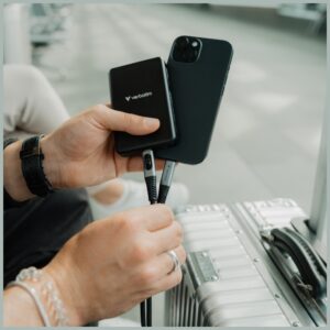 Kabelis Verbatim Sync & Charge USB-C į USB-C 100W display 120cm juodos spalvos 31848 - Image 4