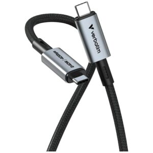 Kabelis Verbatim Sync & Charge USB-C į USB-C 240W 40Gb/s 120cm juodos spalvos 31847