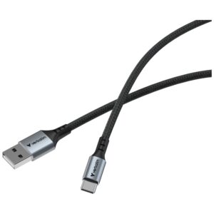 Kabelis Verbatim Sync & Charge USB-A į USB-C QC 120cm juodos spalvos 31843 - Image 2
