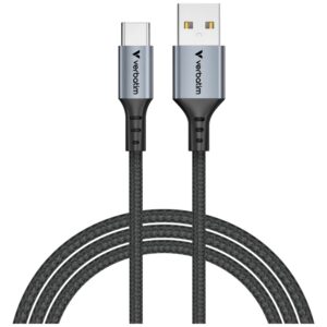 Kabelis Verbatim Sync & Charge USB-A į USB-C QC 120cm juodos spalvos 31843 - Image 3