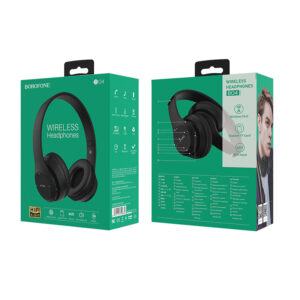 Borofone ausinės BO4 Charming Rhyme Bluetooth juodos spalvos - Image 5