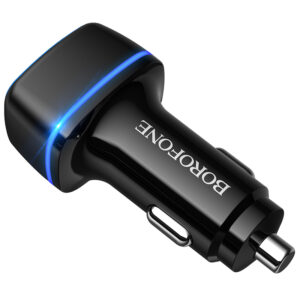 Borofone automobilinis įkroviklis BZ14 Max - 2xUSB - 2,4A juodos spalvos - Image 4