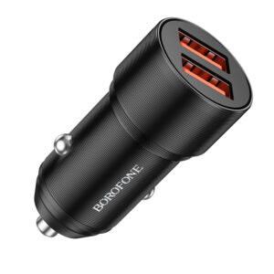 Borofone automobilinis įkroviklis BZ19 Wisdom - 2xUSB - 12W juodos spalvos - Image 2