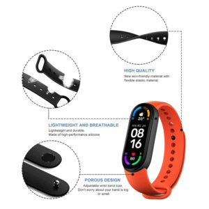 Apyrankė skirtas Xiaomi Mi Band 5/6/7 pilkos spalvos - Image 4