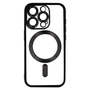 Metallic Magsafe Dėklas skirtas Apple iPhone 13 Pro Max juodos spalvos - Image 4