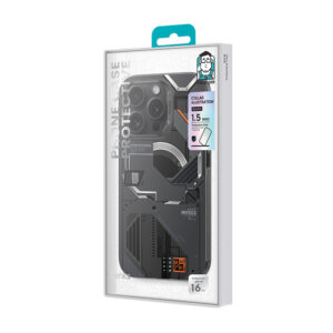 Benks Magnetic Mecha Series dėklas skirtas Apple iPhone 16 Plus juodos spalvos - Image 9