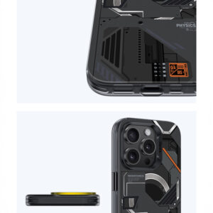 Benks Magnetic Mecha Series dėklas skirtas Apple iPhone 16 Plus juodos spalvos - Image 8