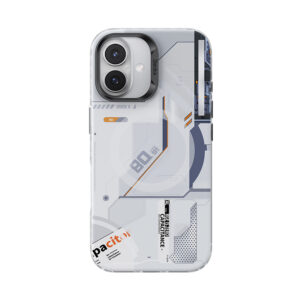 Benks Magnetic Mecha Series dėklas skirtas Apple iPhone 16 Plus baltos spalvos - Image 3