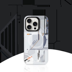 Benks Magnetic Mecha Series dėklas skirtas Apple iPhone 16 Plus baltos spalvos - Image 8