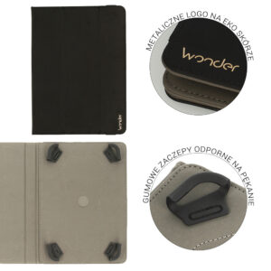 Wonder Soft planšetinio kompiuterio dėklas 11 colių juodos spalvos - Image 8
